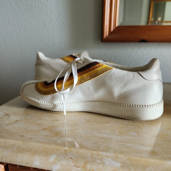 Zimmermann white leather sneakers with suede strips US 6 - Picture 1 of 9